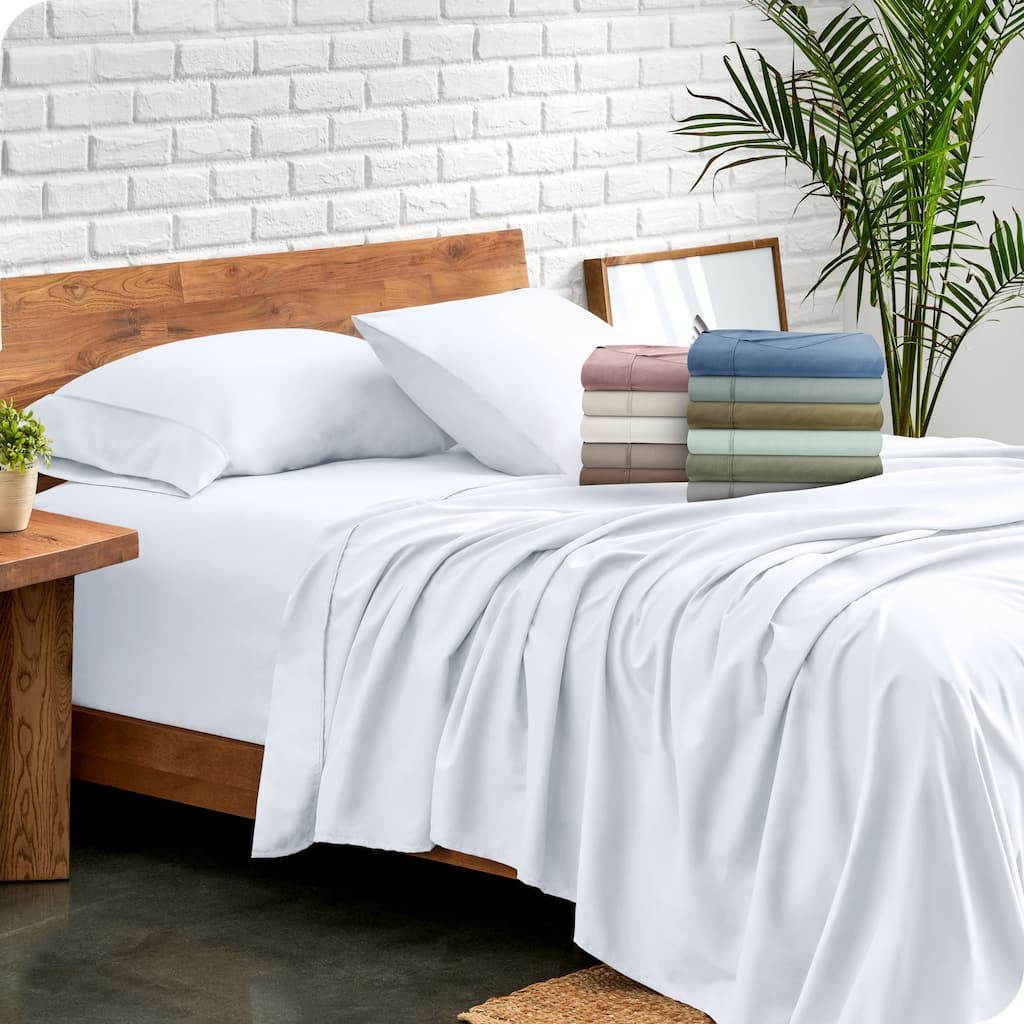 Bare Home Double Brushed Deep Pocket Sheet Set