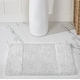 preview thumbnail 1 of 4, Better Trends Bath Rug 100% Cotton Water Absorbent Tufted Bathroom Rugs Set for Shower,Sink Mats Machine Wash Granada Collection 2 Piece Set (17" x 24" | 17" x 24") - White