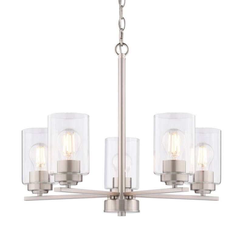 Vaxcel Lighting H0314 Park Ridge 5 Light 21" Wide Chandelier - Satin Nickel