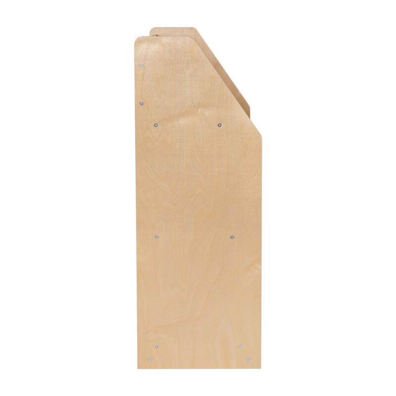 Kid Friendly Wooden Bookshelf with 3 Display Shelves