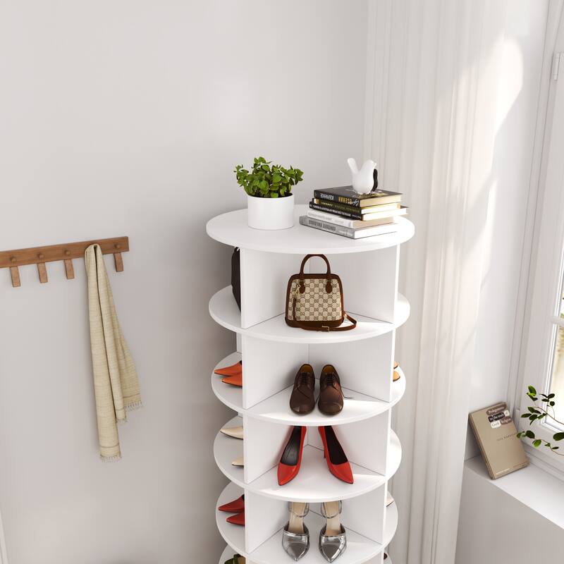 360 Rotating shoe cabinet 6 layers