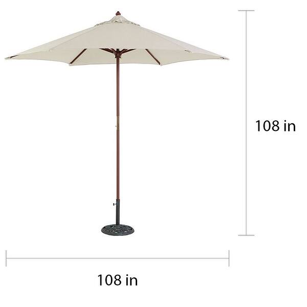 Shop Black Friday Deals On Tropishade 9 Foot Wood Natural Tone Market Umbrella Overstock 6534767