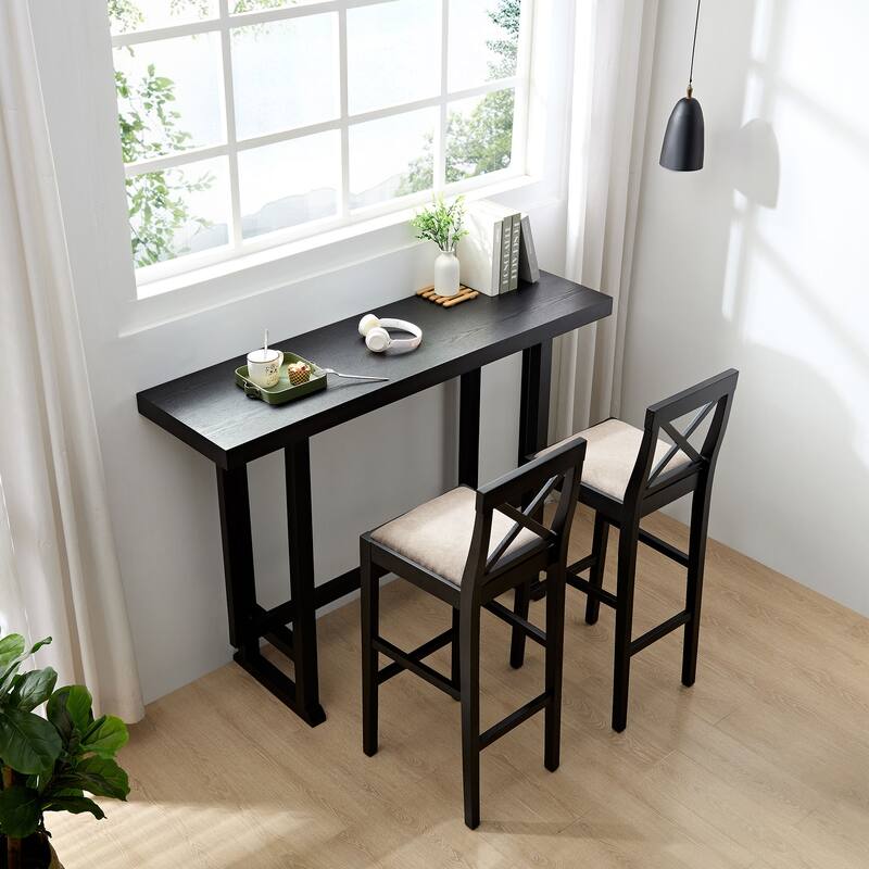Bar Chair Counter Height Stool With Backrest