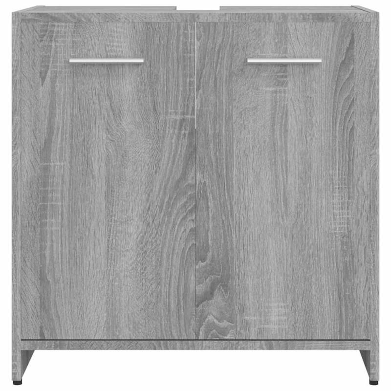 vidaXL Bathroom Cabinet Gray Sonoma 23.6"x13"x23.6" Engineered Wood - 23.6" x 13" x 23.6"