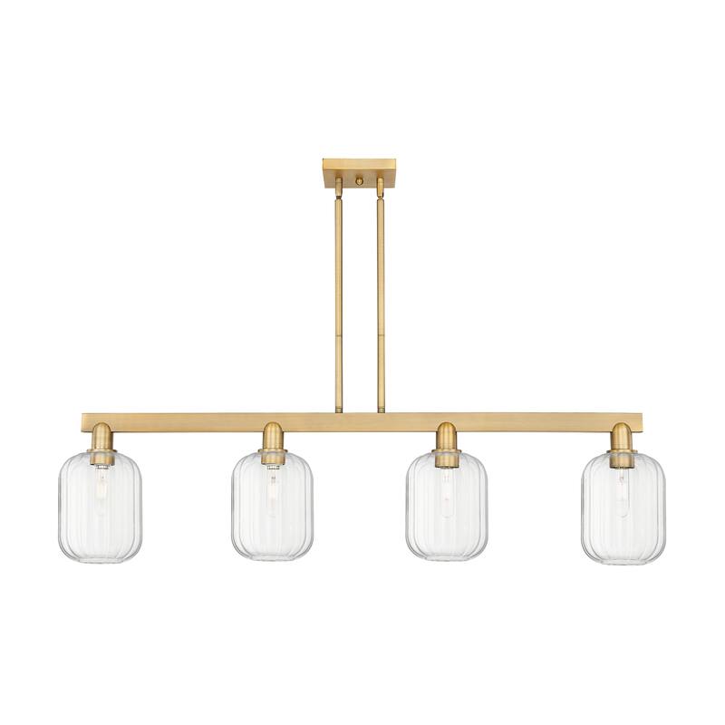 Innovations Lighting Urban Downtown - Preston - 4 Light 48" Jar Shade Stem Hung Island Light