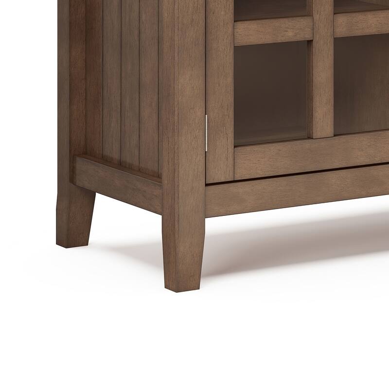 WYNDENHALL Normandy SOLID WOOD 60 inch Wide Transitional TV Media Stand For TVs up to 65 inches - 60'' x 16.5'' x 24