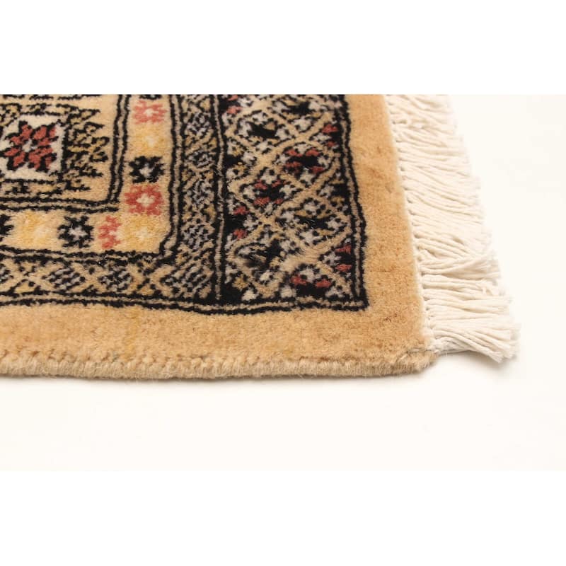 ECARPETGALLERY Hand-knotted Peshawar Bokhara Beige Wool Rug - 4'8 x 6'11