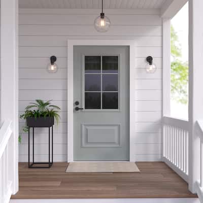 Millennium Lighting Basin 1 Light Outdoor Wall Sconce with Clear Glass Shades