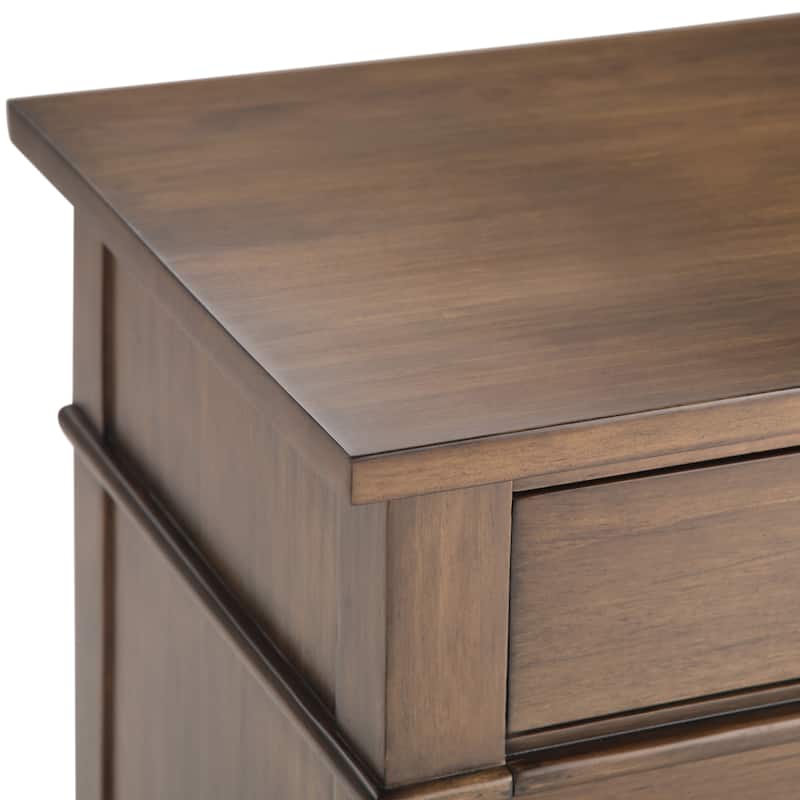 WYNDENHALL Sterling SOLID WOOD 24 inch Wide Bedside Nightstand Table