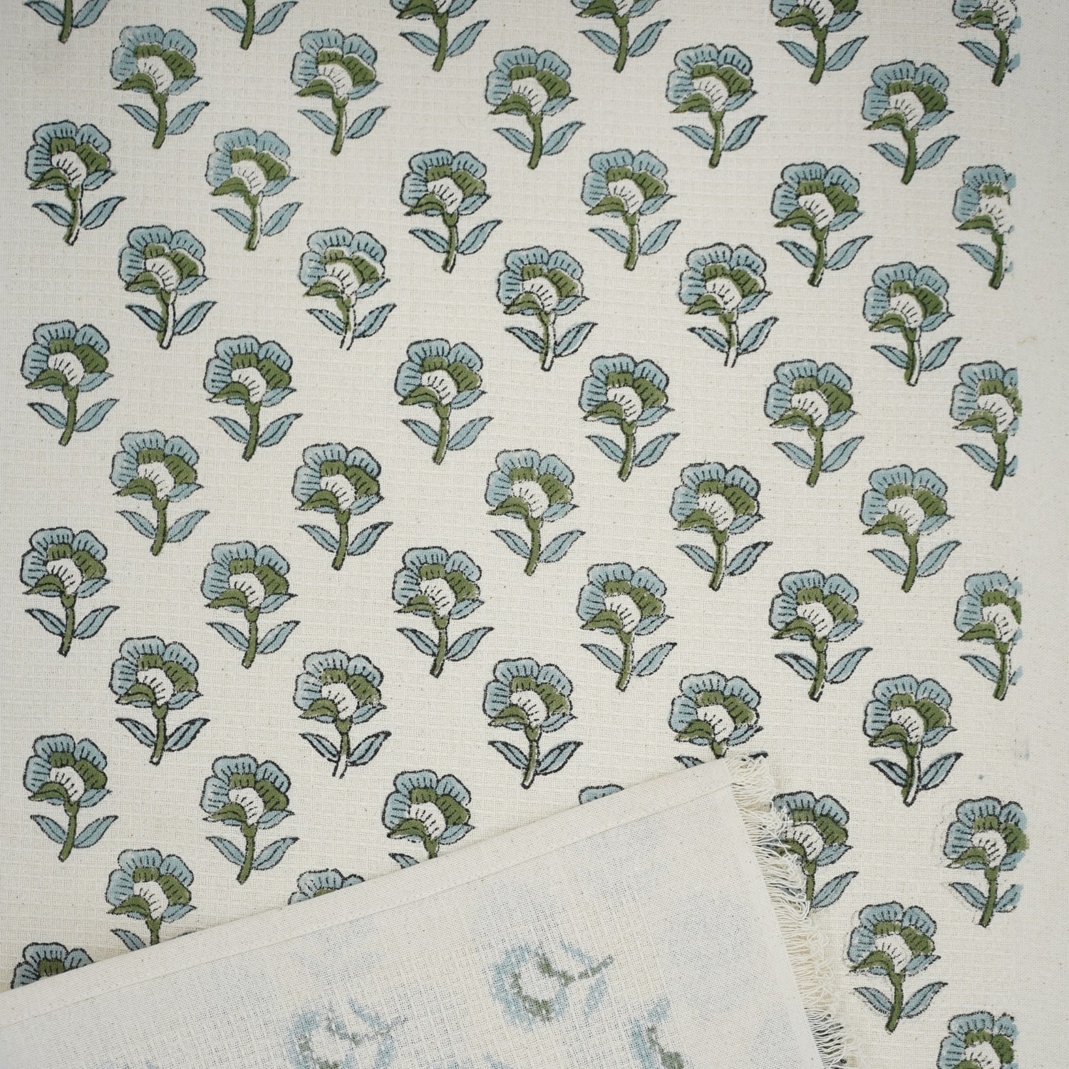 Option Rohini- Sky Blue, Green