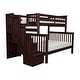 preview thumbnail 8 of 19, Taylor & Olive Trillium Twin over Full Stairway Bunk Bed