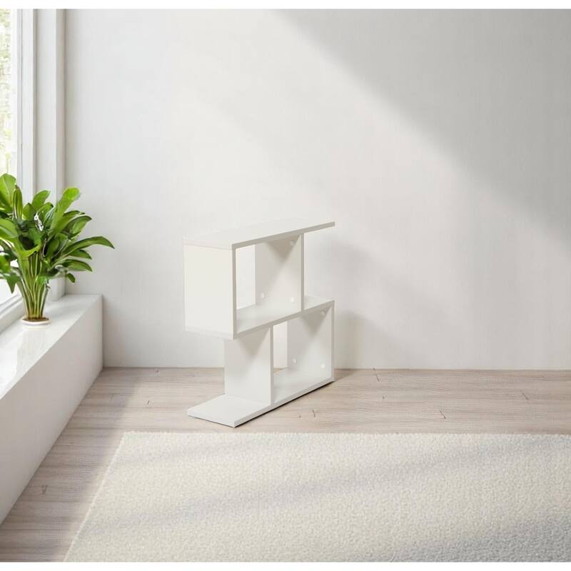 Alfa Rectangle 4 Shelves End Table, 23 inch End Table for Living Rooms