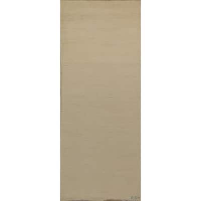 Solid Modern Gabbeh Oriental Runner Rug Handmade Wool Carpet - 3'1"x 9'9"