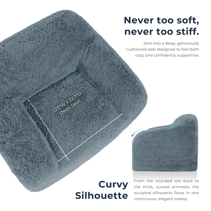 Furniture of America Phael Modern 42-inch Upholstered Foam Compressed Sofa Chair