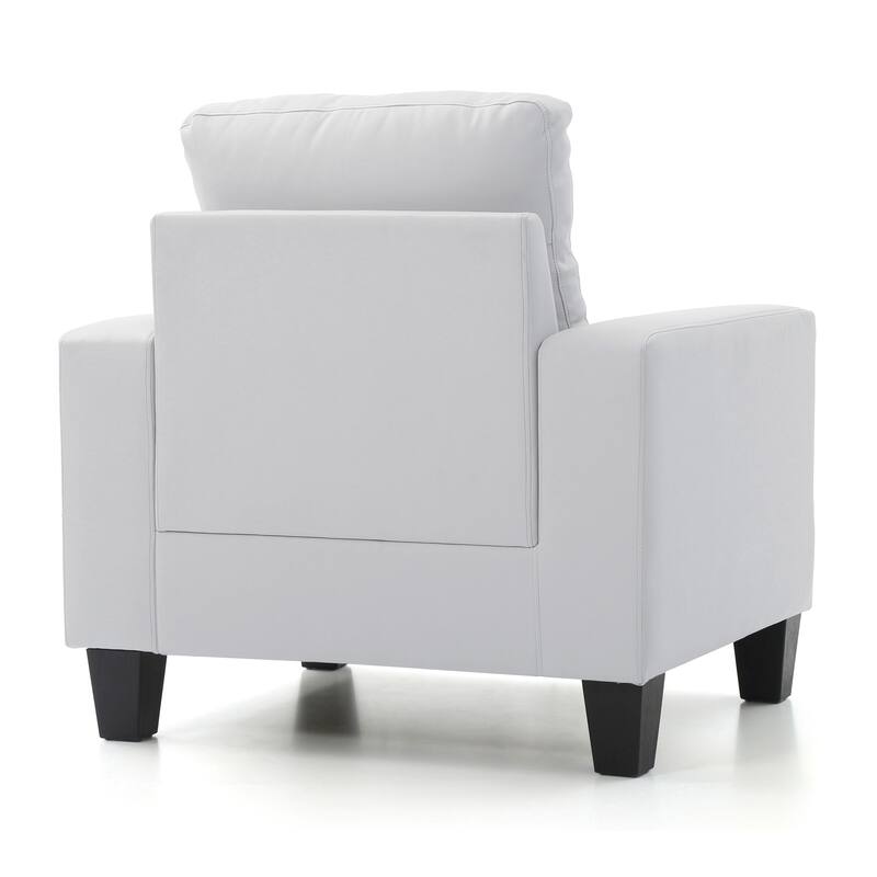 Pocket Coil Seating Accent Chair - 36" - White