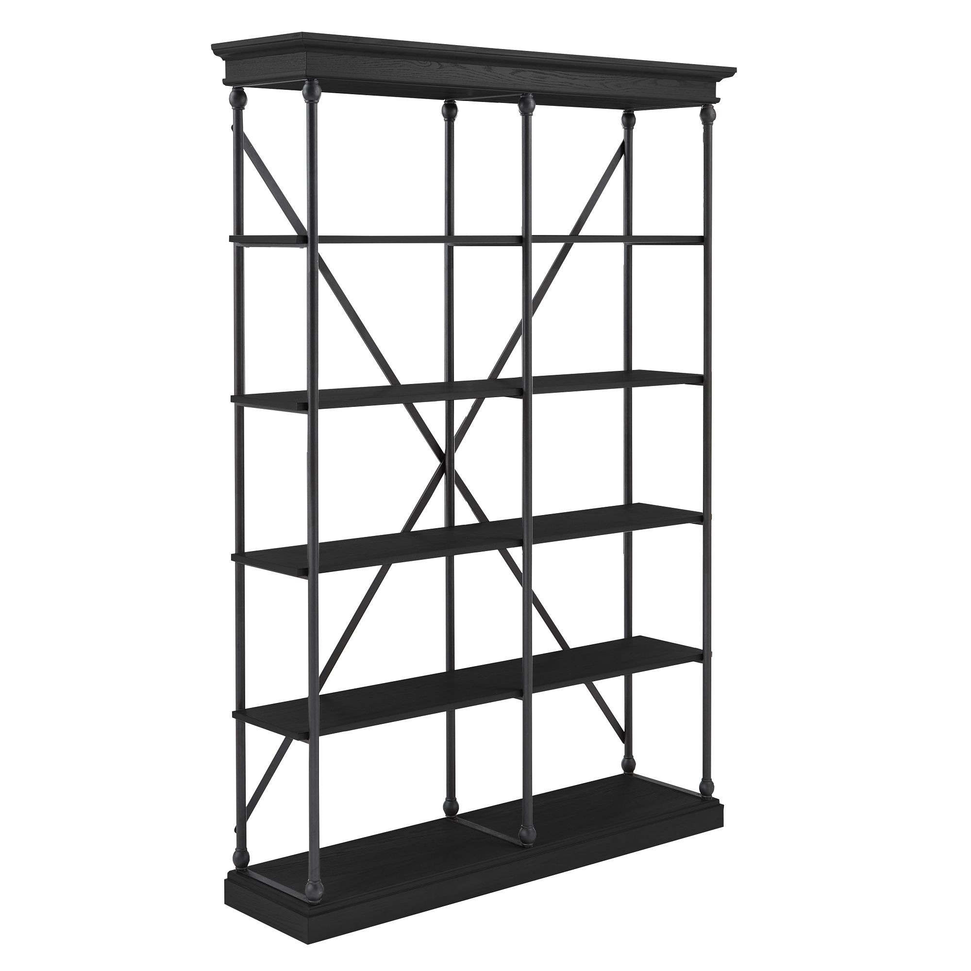 Barnstone cornice double shelving shop bookcase by inspire q artisan