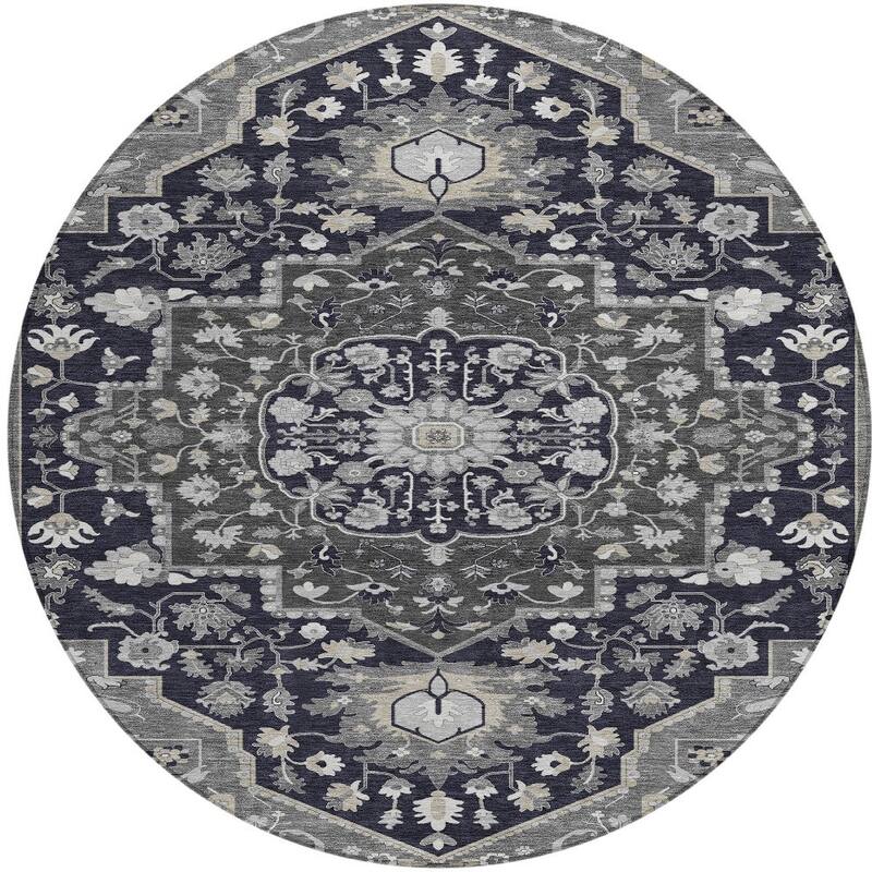 HomeRoots Oriental Traditional Rectangle Outdoor Rug