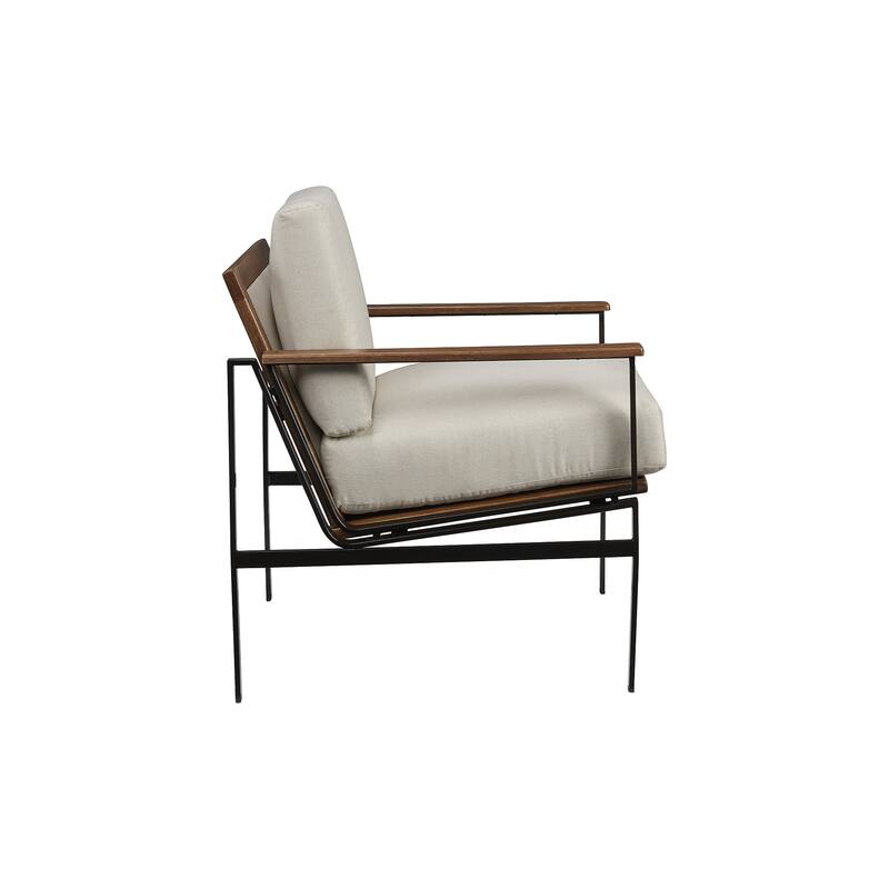 Signature Design by Ashley Tilden Ivory/Brown Accent Chair