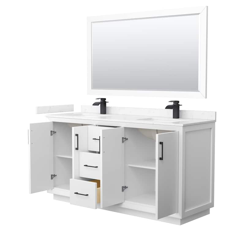 Wyndham Collection WCF414166D-VCA-UNSM58 Strada 66" Free Standing