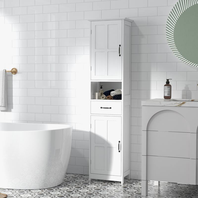 Corner Cabinet with Sliding Drawer Storage Cabinet Clothes Cabinet