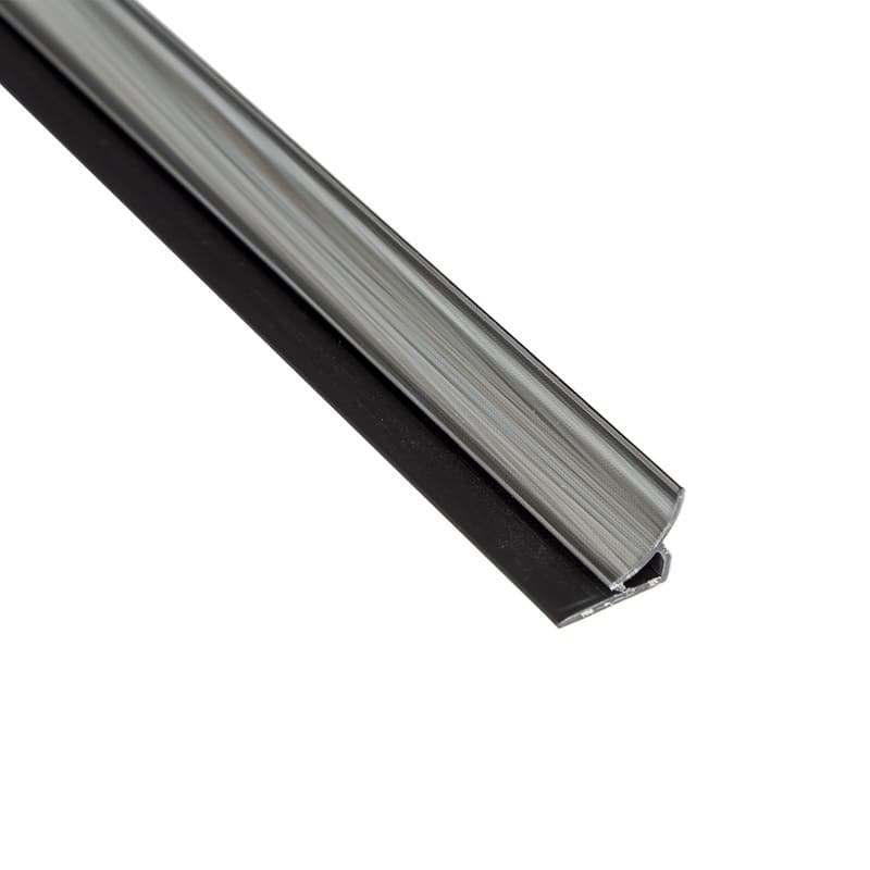 FASÄDE 47 in. Decorative Vinyl Inside Corner Trim Brushed Steel (5 Pack) - 5 Pack