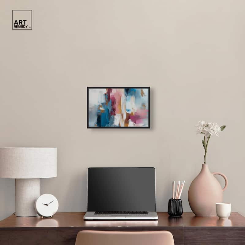 Rosy and Ocean Hues II Canvas by Art Remedy