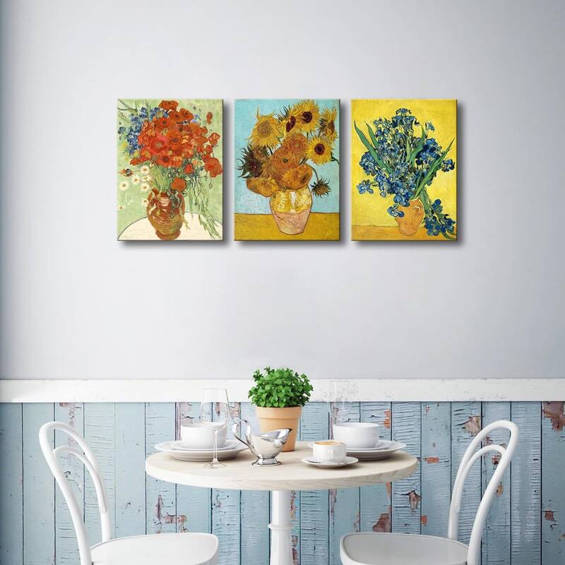 Art 3 Panels Canvas Prints of Vincent Van Gogh Paintings