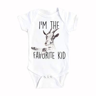 Goat Kid - Baby Boy Girl Clothes Infant Bodysuit Funny Cute Newborn