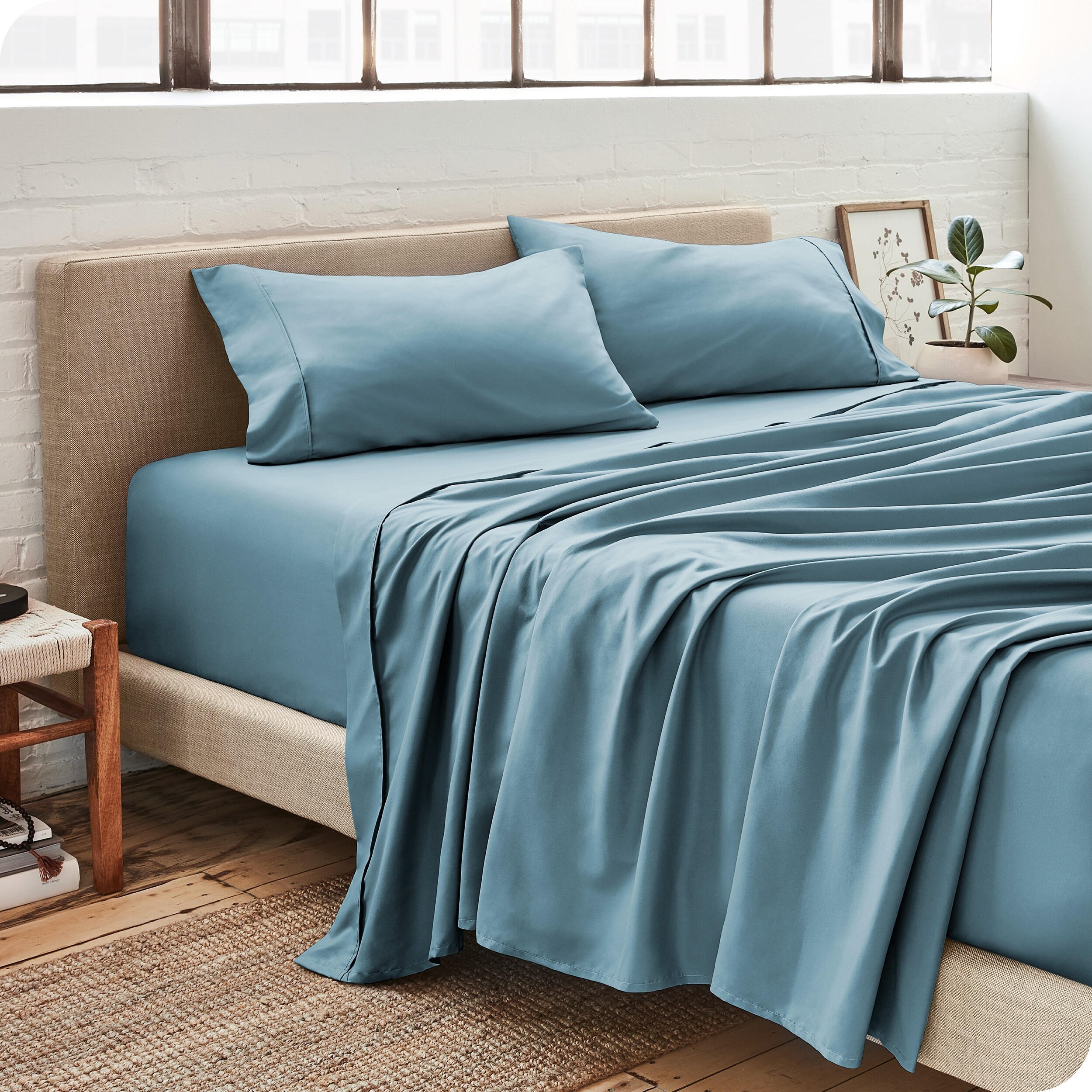 Bare Home Hypoallergenic Brushed Microfiber Deep Pocket Sheet Set - Twin XL - Midnight