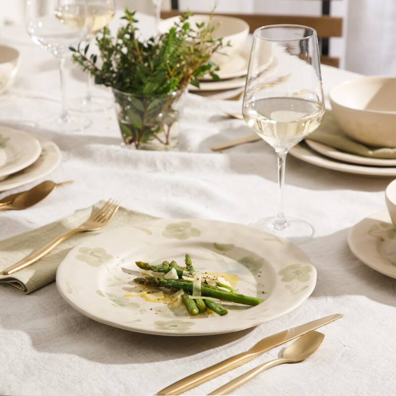 Bloomhouse - 2 Time Oprah's Favorite Things - Made in Portugal Porto Petals 12 Piece Hand Painted Dinnerware Set