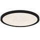 preview thumbnail 3 of 8, Outskirts Integrated LED Earth Black Flush Mount with CCT Switch