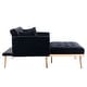 preview thumbnail 55 of 64, Velvet Upholstered Tufted Living Room Sleeper Sofa Chair With Rose Golden feet