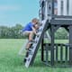 Backyard Discovery Whispering Point Light Gray Cedar Wood Swing Set - 15'3" x 11'6"
