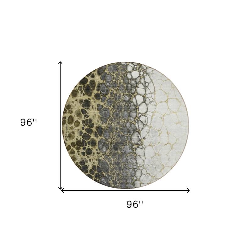 HomeRoots Abstract Transitional Rectangle Outdoor Rug