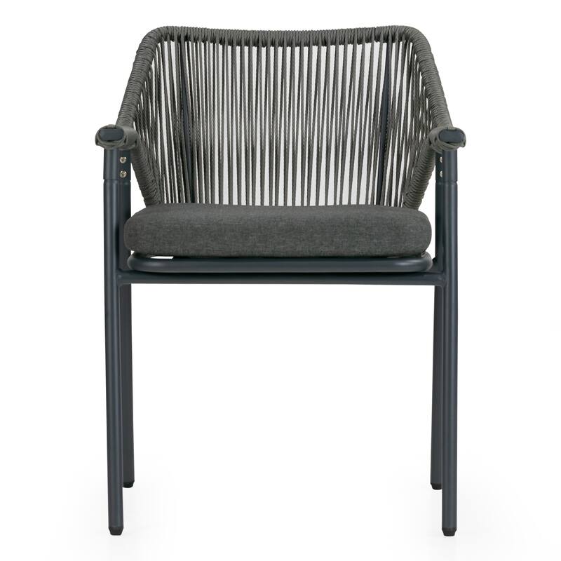 Bisera Grey Outdoor Dining 4 Seats Set