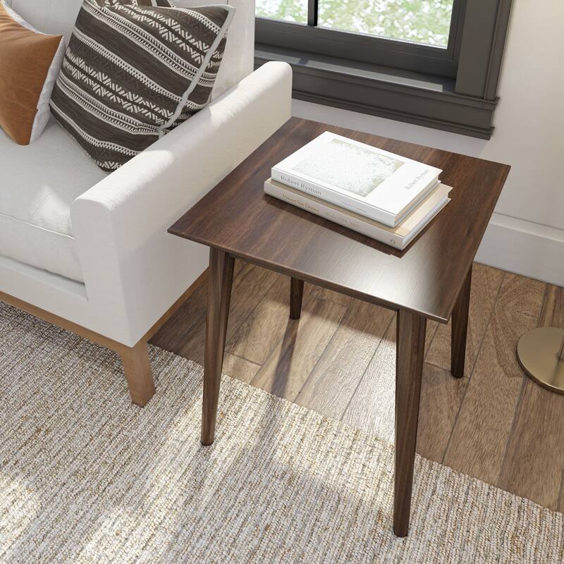 Plank and Beam Mid-Century Modern Square Side Table - 20" x 20"