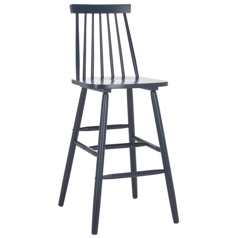 SAFAVIEH Zillah 24-inch Spindle Farmhouse Counter Stool (Set of 2) - 17.7" x 20.5" x 39.1" - 18"W x 21"D x 39"H