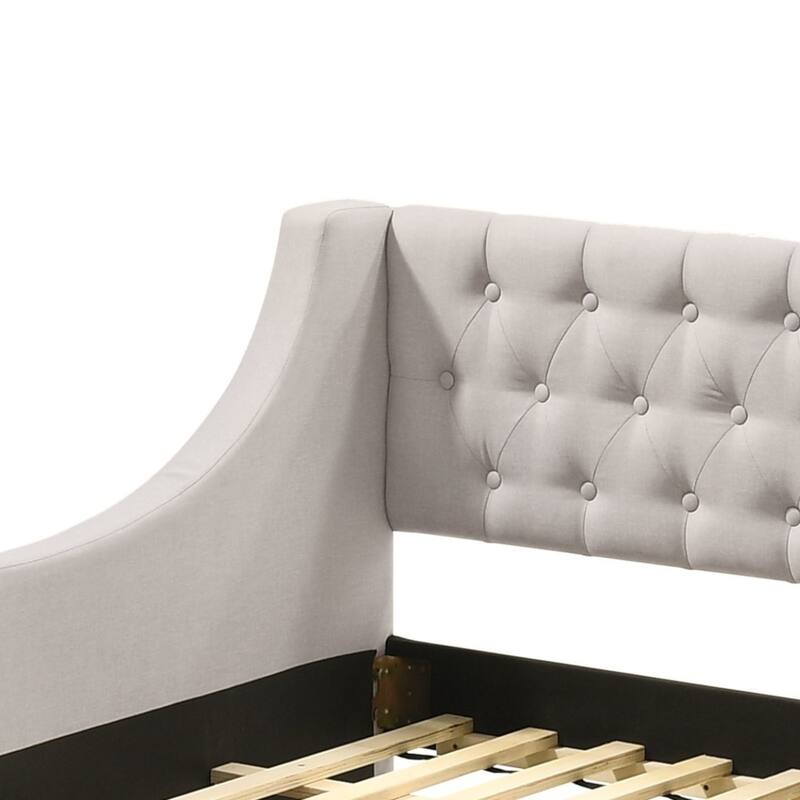 Lianna Fog Fabric Full Daybed & Twin Trundle