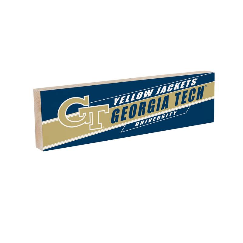 Georgia Tech Wooden Tabletop Mantel Shelf Sign