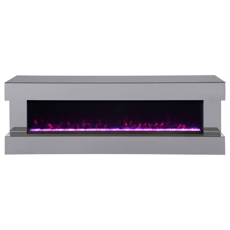 Vallerie 71" TV Stand With Visual Flame Box