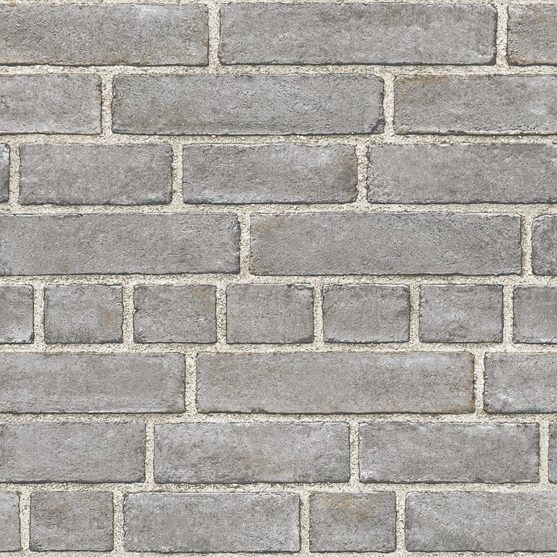 NuWallpaper Grey Brick Façade Peel & Stick Wallpaper - 216in x 20.5in x 0.025in