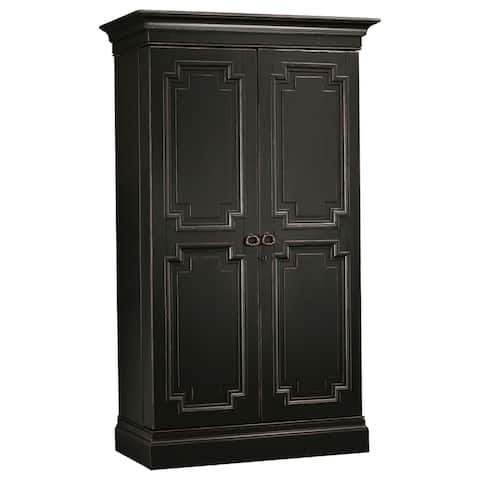 Howard Miller Sambuca Vintage Solid Wood Wardrobe Liquor Wine Cabinet
