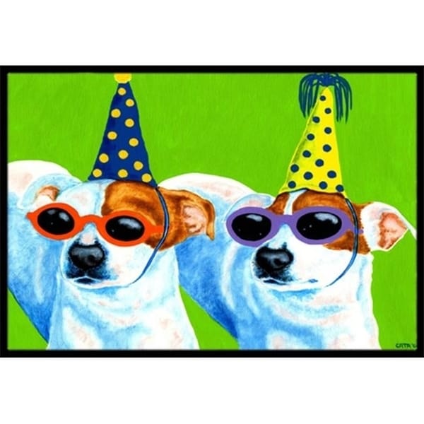 Carolines Treasures AMB1441MAT Party Animals Jack Russell Terriers Indoor or Outdoor Mat 18 x 27