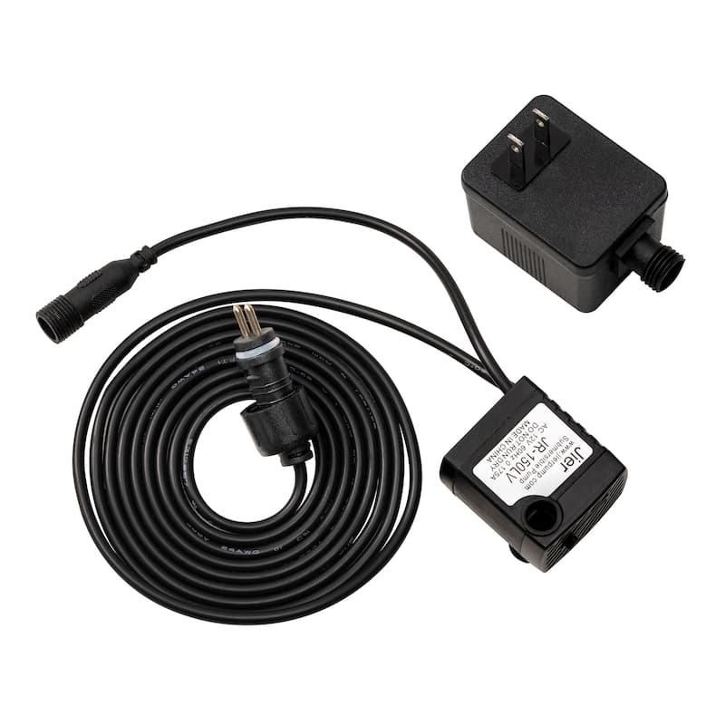 Glitzhome Polyresin Meditating Buddha Frog/Elephant Statue Outdoor Water Fountain with LED Lights