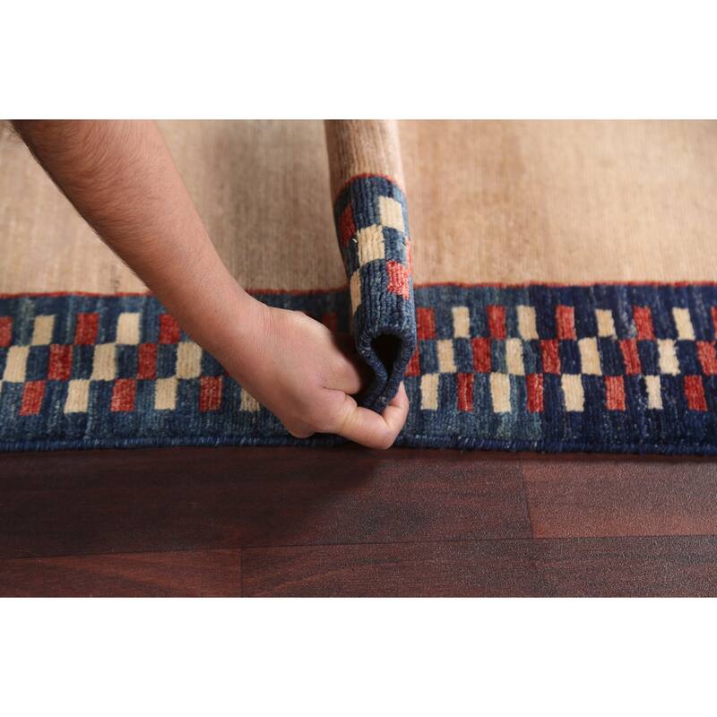 Gabbeh Kashkoli Oriental Staircase Runner Rug Hand-knotted Wool Carpet - 2'10" x 7'11"