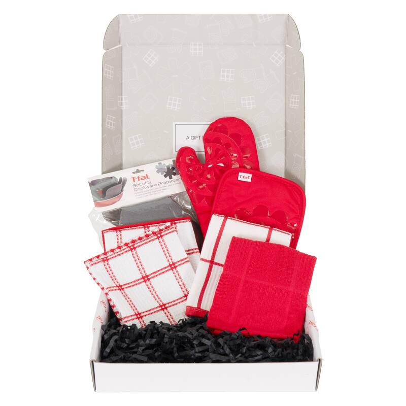 T-fal Essential Collection, 6-Piece Kitchen Gift Set - Red