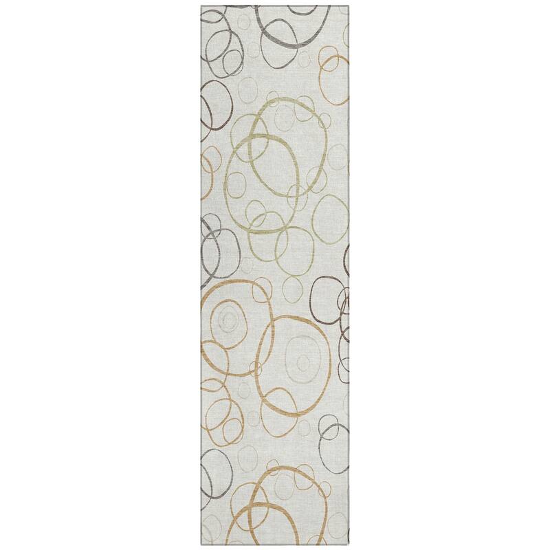 Machine Washable Indoor/ Outdoor Contemporary Nexus Chantille Rug