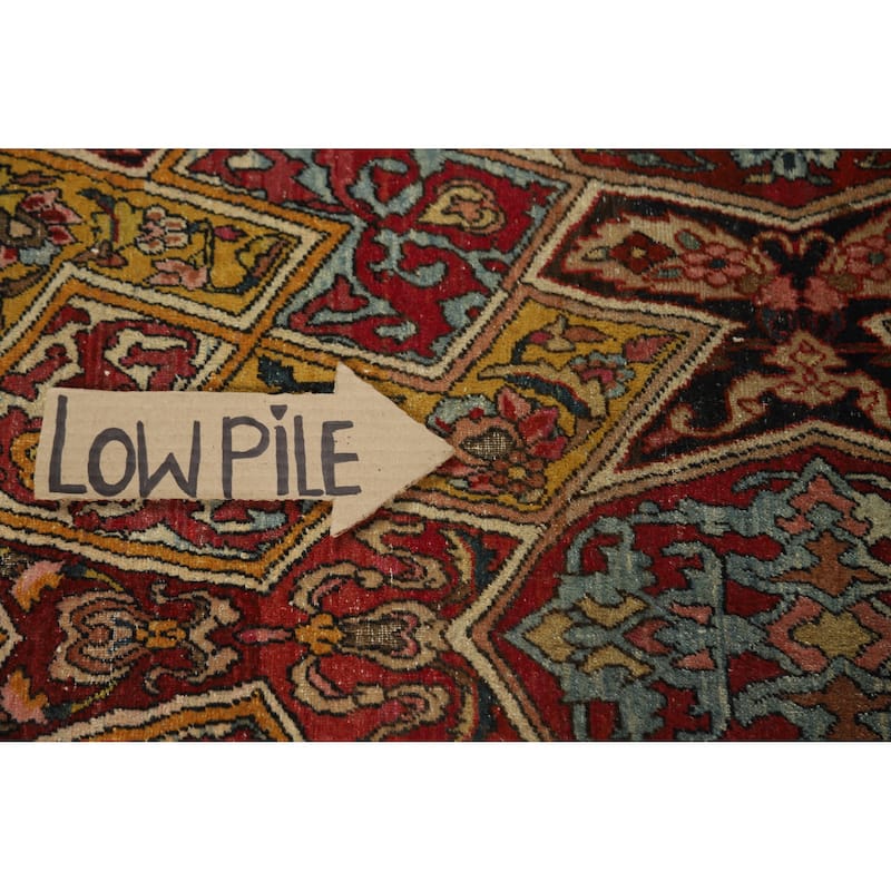 Kerman Ravar Antique Persian Rug Handmade Wool Carpet - 4'6" x 7'2"