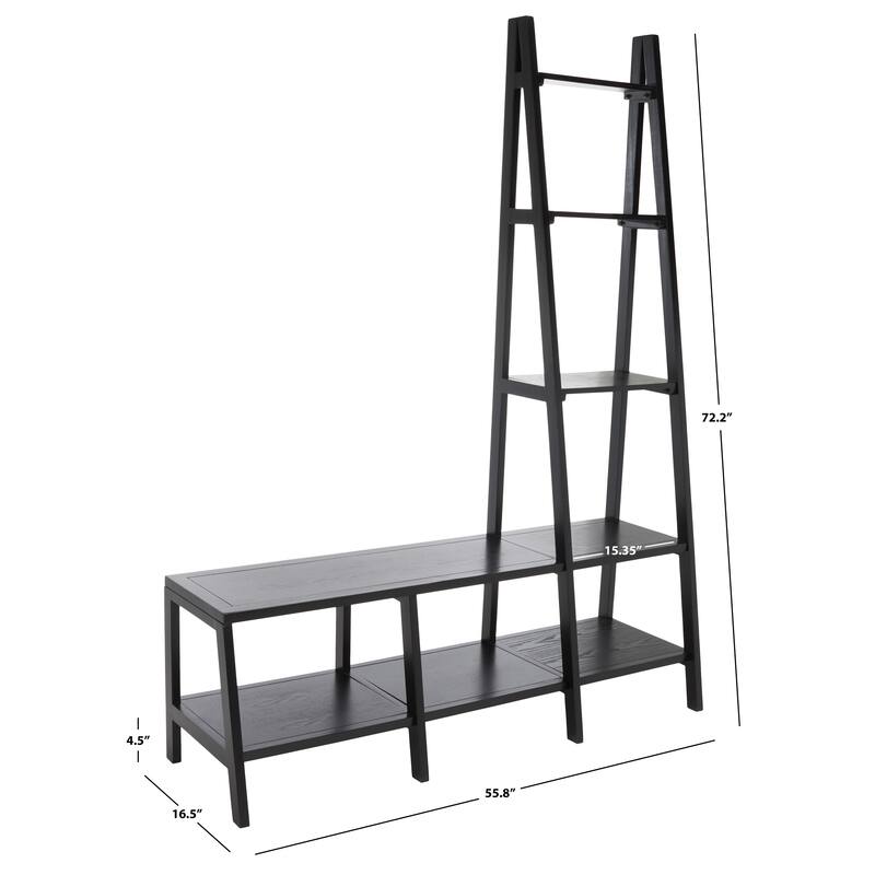 SAFAVIEH Rosalyn 7-Shelf Etagere Bookshelf - 17Wx56Dx72H