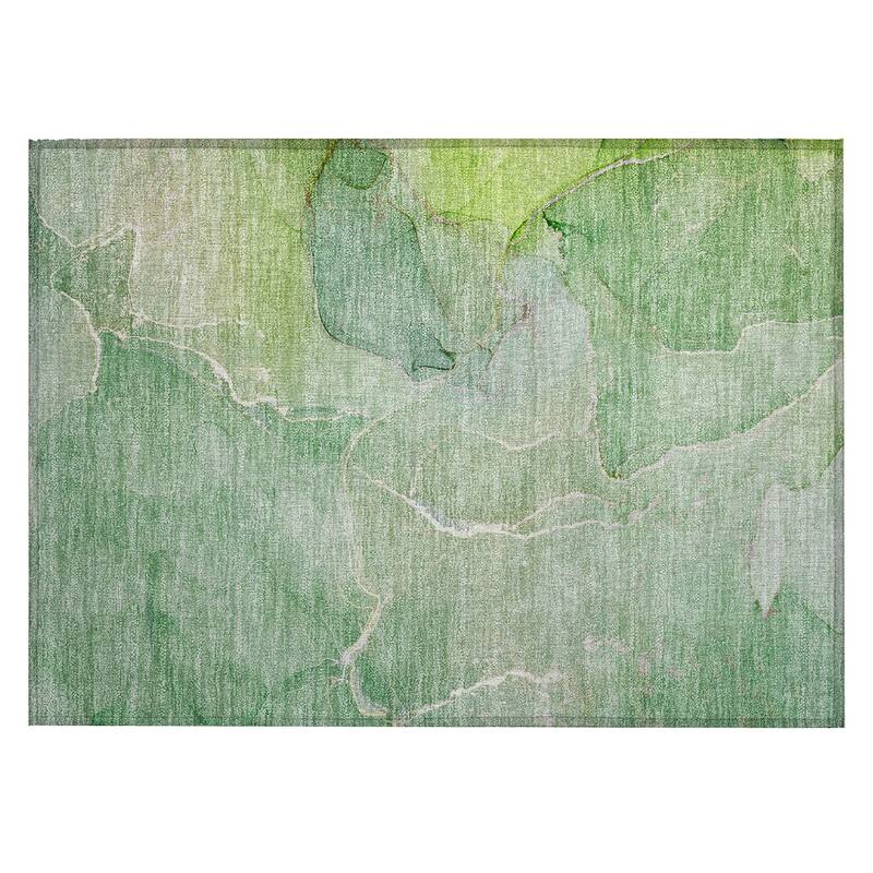 Allus Artistic Abstract Weather Resistant Classic Meets Modern Outdoor Rug